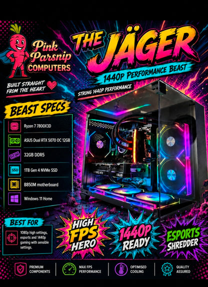 The Jäger gaming PC image 2 by Pink Parsnip Computers