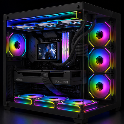 The Jerry | Ryzen 7 5700X | RX 9060 XT 16GB | 32GB RAM | 1TB Gen4 NVMe | LCD AIO Gaming PC
