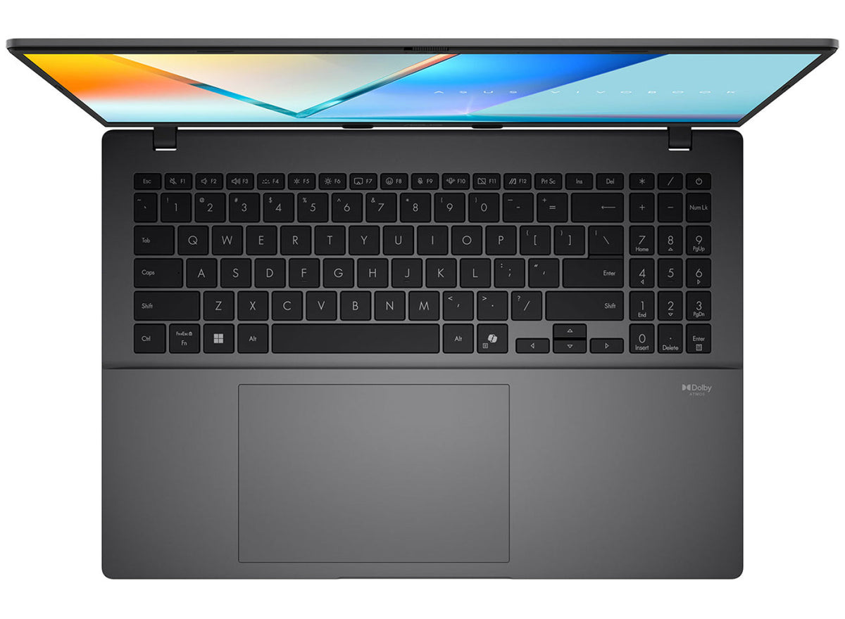 ASUS Vivobook S16 M3607GA Matte Grey chassis view 3 (keyboard layout may vary by region)