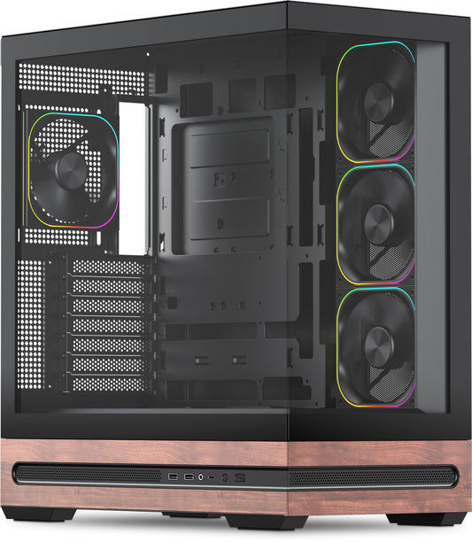 Vida Elegance ATX ARGB Black PC Case - Tempered Glass