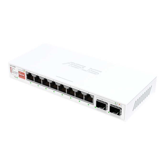 ASUS 8-PORT + 2 10G SFP+ SWITCH QG-U1080
