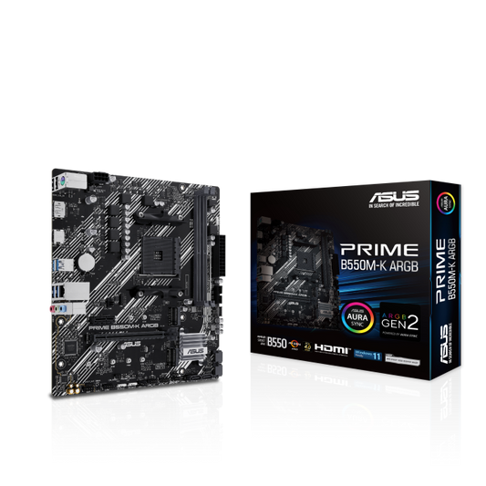 ASUS AM4 PRIME B550M-K ARGB M-ATX