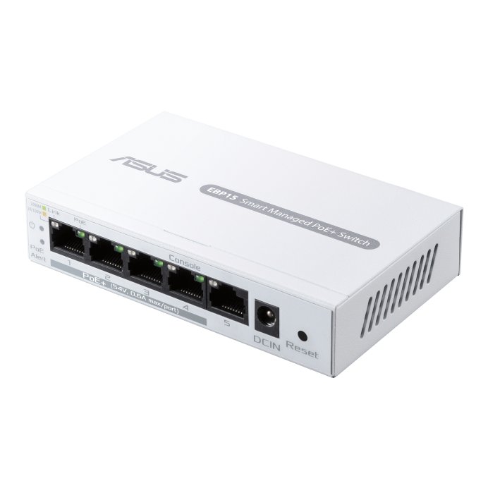 ASUS 5 PORT POE+ SWITCH EBP15